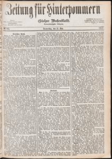 Zeitung f&uuml;r Hinterpommern (Stolper Wochenblatt) Nr. 84/1877