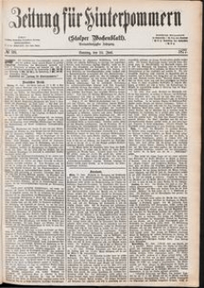 Zeitung f&uuml;r Hinterpommern (Stolper Wochenblatt) Nr. 98/1877
