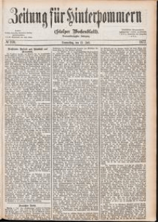 Zeitung f&uuml;r Hinterpommern (Stolper Wochenblatt) Nr. 108/1877