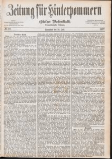 Zeitung für Hinterpommern (Stolper Wochenblatt) Nr. 117/1877