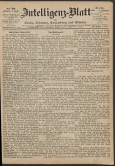 Intelligenz-Blatt f&uuml;r Stolp, Schlawe, Lauenburg und B&uuml;tow. Nr 99/1868 r.