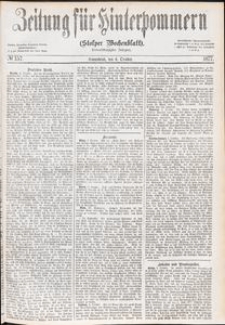 Zeitung für Hinterpommern (Stolper Wochenblatt) Nr. 157/1877