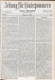 Zeitung f&uuml;r Hinterpommern (Stolper Wochenblatt) Nr. 158/1877