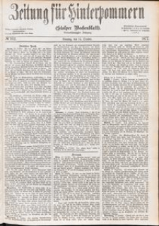Zeitung f&uuml;r Hinterpommern (Stolper Wochenblatt) Nr. 162/1877