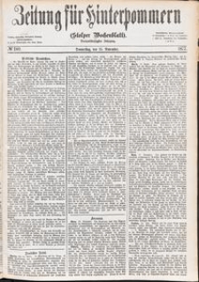 Zeitung f&uuml;r Hinterpommern (Stolper Wochenblatt) Nr. 180/1877