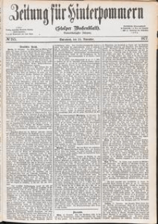 Zeitung f&uuml;r Hinterpommern (Stolper Wochenblatt) Nr. 185/1877
