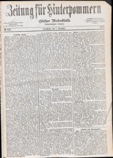 Zeitung f&uuml;r Hinterpommern (Stolper Wochenblatt) Nr. 189/1877