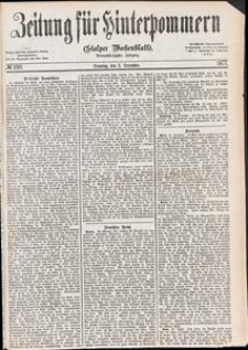 Zeitung f&uuml;r Hinterpommern (Stolper Wochenblatt) Nr. 190/1877