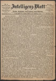 Intelligenz-Blatt f&uuml;r Stolp, Schlawe, Lauenburg und B&uuml;tow. Nr 07/1869 r.