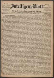 Intelligenz-Blatt für Stolp, Schlawe, Lauenburg und Bütow. Nr 10/1869 r.