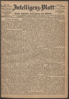 Intelligenz-Blatt f&uuml;r Stolp, Schlawe, Lauenburg und B&uuml;tow. Nr 11/1869 r.