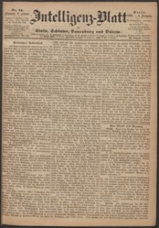 Intelligenz-Blatt für Stolp, Schlawe, Lauenburg und Bütow. Nr 14/1869 r.