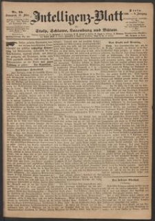Intelligenz-Blatt f&uuml;r Stolp, Schlawe, Lauenburg und B&uuml;tow. Nr 25/1869 r.