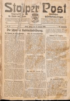 Stolper Post. Tageszeitung f&uuml;r Stadt und Land Nr. 12/1926