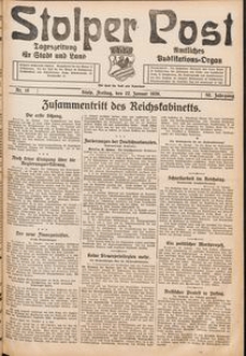 Stolper Post. Tageszeitung für Stadt und Land Nr. 18/1926