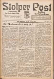 Stolper Post. Tageszeitung für Stadt und Land Nr. 19/1926