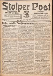 Stolper Post. Tageszeitung für Stadt und Land Nr. 21/1926