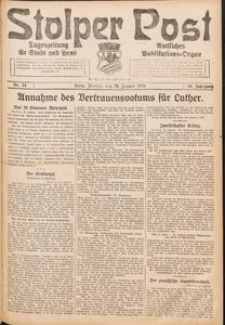 Stolper Post. Tageszeitung f&uuml;r Stadt und Land Nr. 24/1926