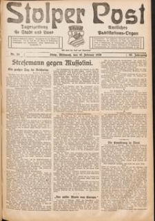 Stolper Post. Tageszeitung für Stadt und Land Nr. 34/1922