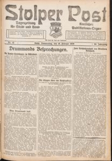 Stolper Post. Tageszeitung f&uuml;r Stadt und Land Nr. 41/1926