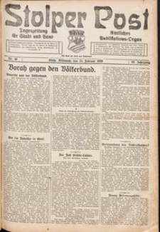 Stolper Post. Tageszeitung für Stadt und Land Nr. 46/1926