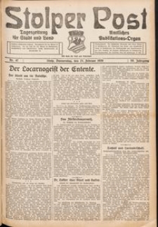 Stolper Post. Tageszeitung für Stadt und Land Nr. 47/1926