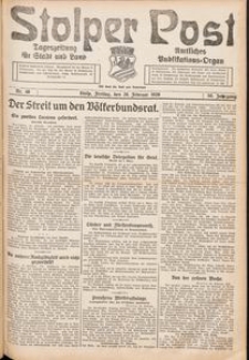 Stolper Post. Tageszeitung für Stadt und Land Nr. 48/1926