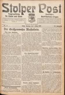 Stolper Post. Tageszeitung für Stadt und Land Nr. 50/1926