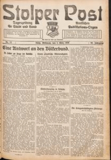 Stolper Post. Tageszeitung f&uuml;r Stadt und Land Nr. 52/1926
