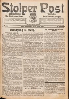 Stolper Post. Tageszeitung f&uuml;r Stadt und Land Nr. 61/1926
