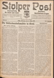 Stolper Post. Tageszeitung f&uuml;r Stadt und Land Nr. 64/1926