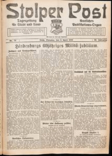Stolper Post. Tageszeitung f&uuml;r Stadt und Land Nr. 79/1926