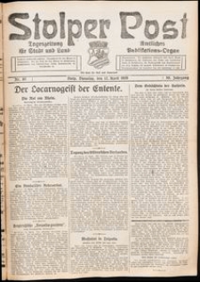 Stolper Post. Tageszeitung für Stadt und Land Nr. 85/1926