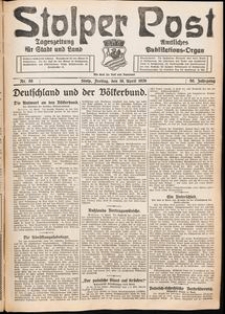 Stolper Post. Tageszeitung für Stadt und Land Nr. 88/1926