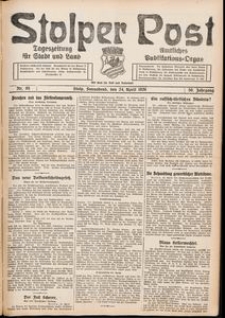 Stolper Post. Tageszeitung für Stadt und Land Nr. 95/1926