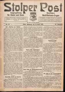 Stolper Post. Tageszeitung für Stadt und Land Nr. 98/1926