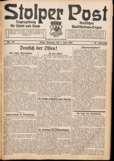 Stolper Post. Tageszeitung für Stadt und Land Nr. 125/1926