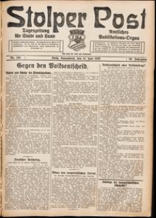 Stolper Post. Tageszeitung f&uuml;r Stadt und Land Nr. 135/1926
