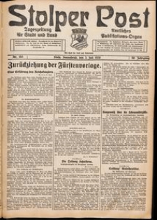 Stolper Post. Tageszeitung f&uuml;r Stadt und Land Nr. 153/1926