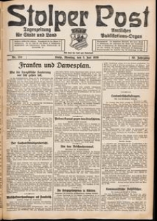 Stolper Post. Tageszeitung f&uuml;r Stadt und Land Nr. 154/1926