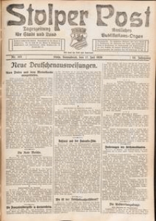 Stolper Post. Tageszeitung f&uuml;r Stadt und Land Nr. 165/1926