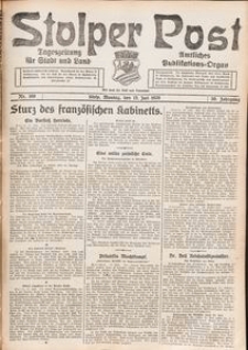Stolper Post. Tageszeitung f&uuml;r Stadt und Land Nr. 166/1926