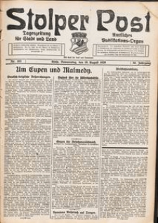 Stolper Post. Tageszeitung f&uuml;r Stadt und Land Nr. 193/1926