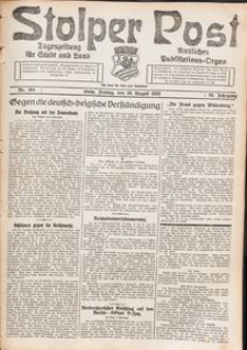 Stolper Post. Tageszeitung f&uuml;r Stadt und Land Nr. 194/1926