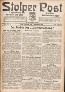 Stolper Post. Tageszeitung f&uuml;r Stadt und Land Nr. 210/1926