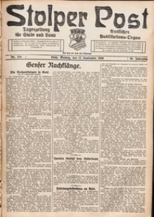 Stolper Post. Tageszeitung f&uuml;r Stadt und Land Nr. 214/1926