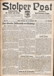 Stolper Post. Tageszeitung für Stadt und Land Nr. 215/1926