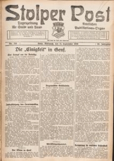 Stolper Post. Tageszeitung f&uuml;r Stadt und Land Nr. 216/1926