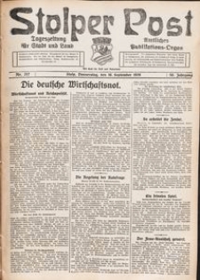 Stolper Post. Tageszeitung f&uuml;r Stadt und Land Nr. 217/1926