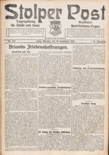 Stolper Post. Tageszeitung für Stadt und Land Nr. 220/1926